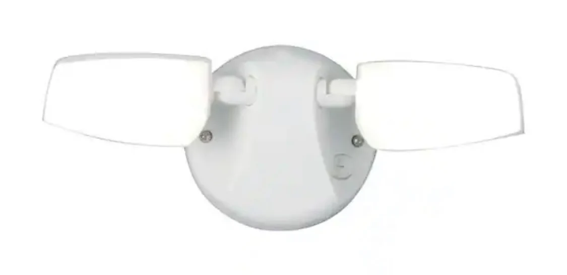 Halo FT 60-Watt 180° White Outdoor Integrated LED Flood Light with Adjustable Lamp Head - Damaged Box