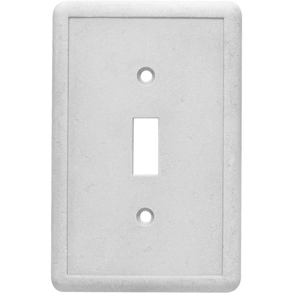 Hampton Bay 1 Gang Toggle Switch Plate Stone Grey Damaged Box