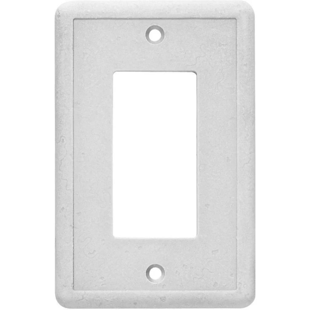 Hampton Bay 1 Gang Toggle Wall Plate Gray Outlet Switch Cover Damaged Box