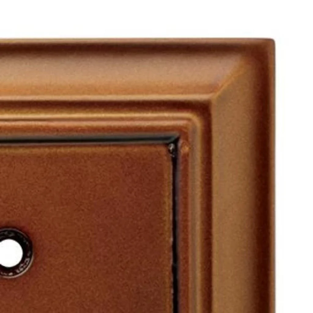 Hampton Bay Architectural Wood Decorative Single Rocker Switch Plate Saddle Damaged Box - Image 2
