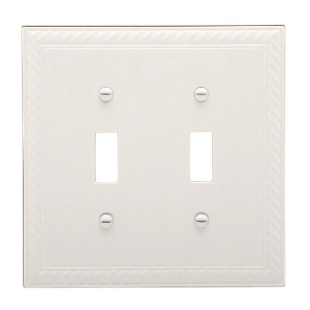 Hampton Bay Cassidy White Finish Switch Cover Damaged Box
