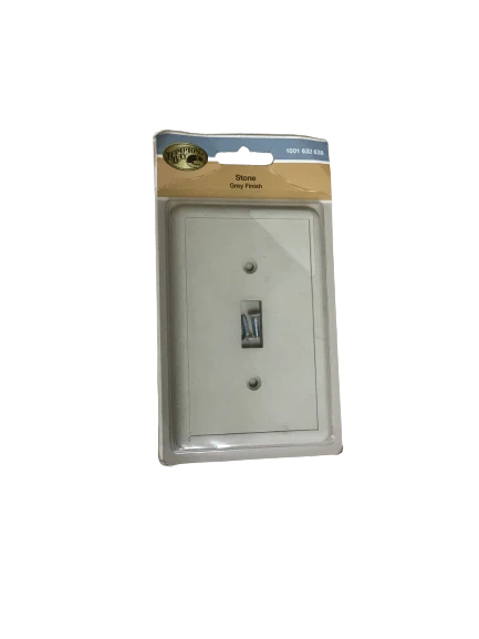 Hampton Bay Light Switch Cover Stone Grey Finish Single Toggle With Screws