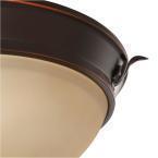 Hampton Bay two-light oil-rubbed bronze flush mount damaged box - Image 2