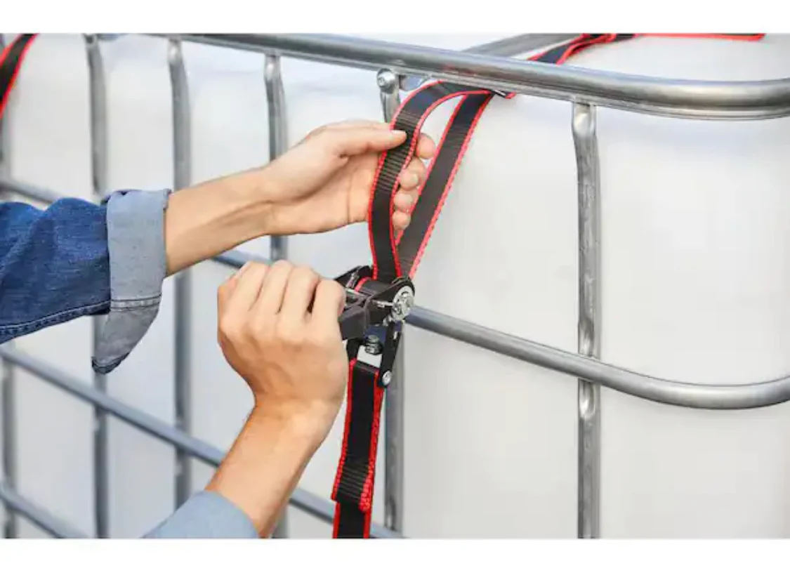 Husky 16 ft. x 1.25 in. Ratchet Tie-Down Straps with S-Hook (2-Pack) - Image 6