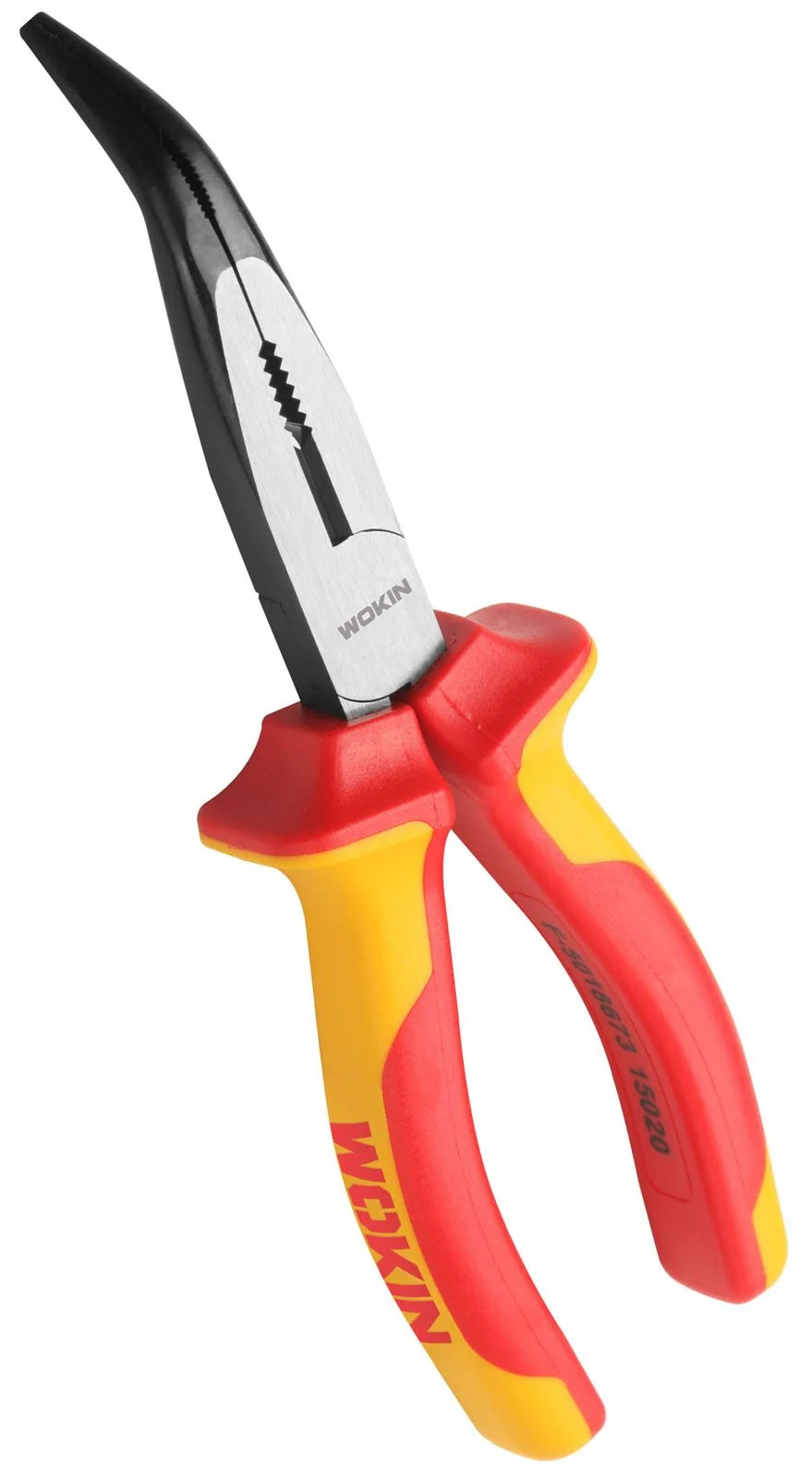 Wokin 8 Inch Insulated Bent Needle Nose Pliers Premium Line - Image 2