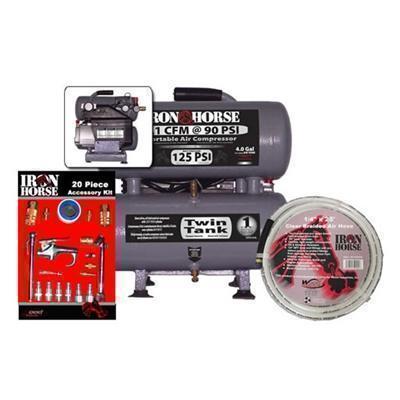 Iron Horse 1 HP 4 Gallon Air Compressor