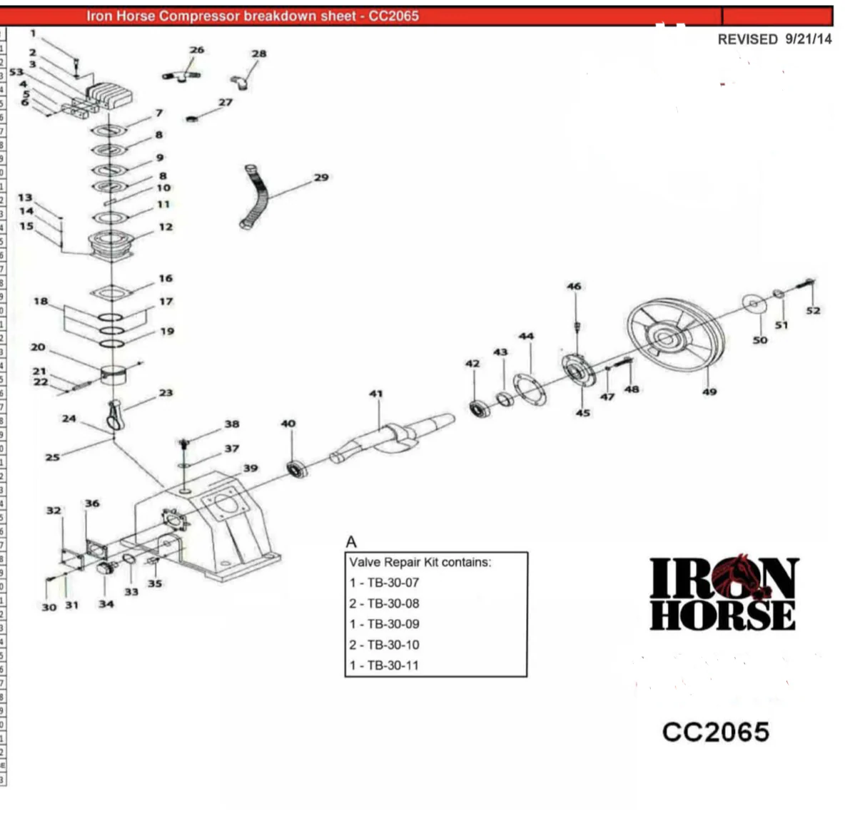 Iron Horse 6 Horse Power 10 Gallon Air Compressor Wheelbarrow - Image 4