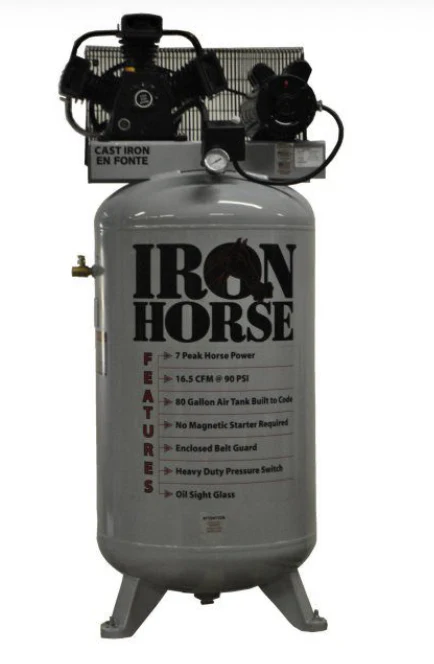 Iron Horse 80 Gallon Two Stage Air Compressor
