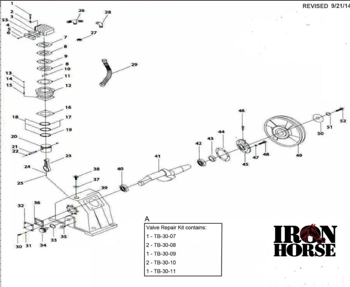 Iron Horse Air Compressor With Electric Start 6 Horse Power Briggs And Stratton Engine - Image 4