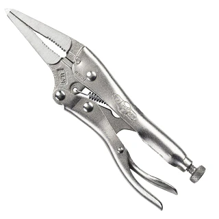 Irwin 6 Inch Long Nose Locking Pliers with Wire Cutter - Image 2