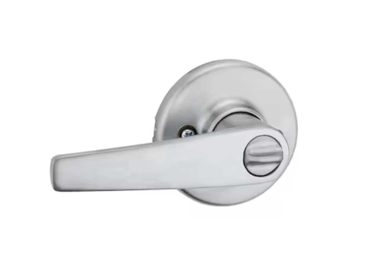 Kwikset Series Delta Satin Chrome Universal Interior Bed/Bath Privacy Door Handle Damaged Box