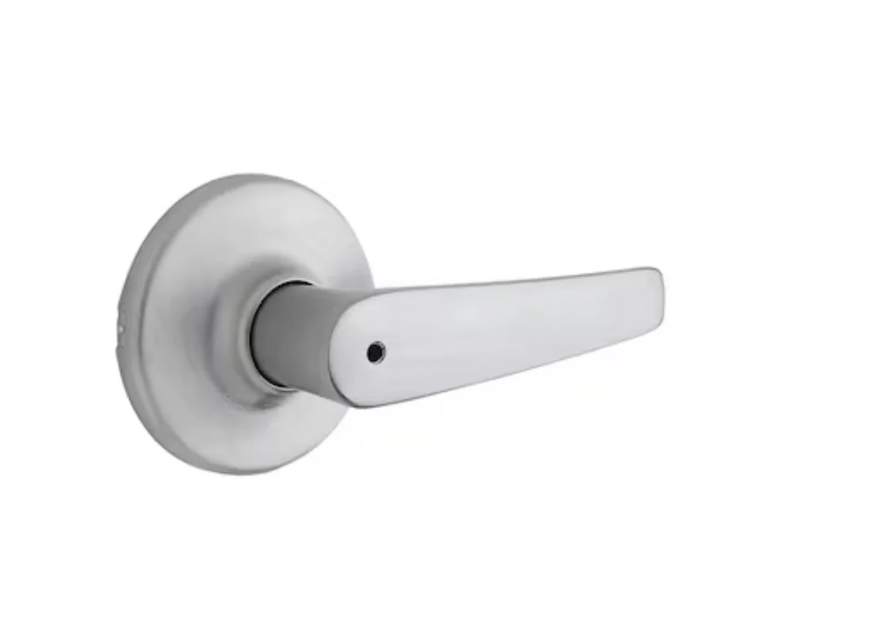Kwikset Series Delta Satin Chrome Universal Interior Bed/Bath Privacy Door Handle Damaged Box - Image 3