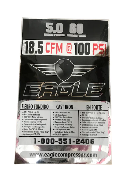 Label For Air compressor - Image 2
