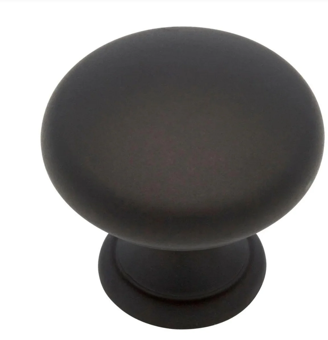 Liberty Classic Round 1-1/4 in. (32 mm) Matte Black Cabinet Knob