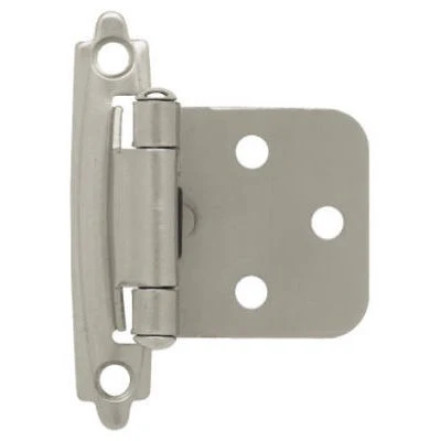 Liberty Satin Nickel Self-Closing Overlay Cabinet Hinge (5-Pairs) - Image 2