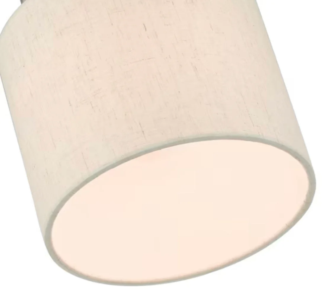 Livex Lighting Meadow 1 Light Brushed Nickel Semi Flush Mount - Damaged Box - Image 6