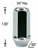 Lugs Nuts XL Bulge Acorn By White Knight- Damaged Box - Image 2