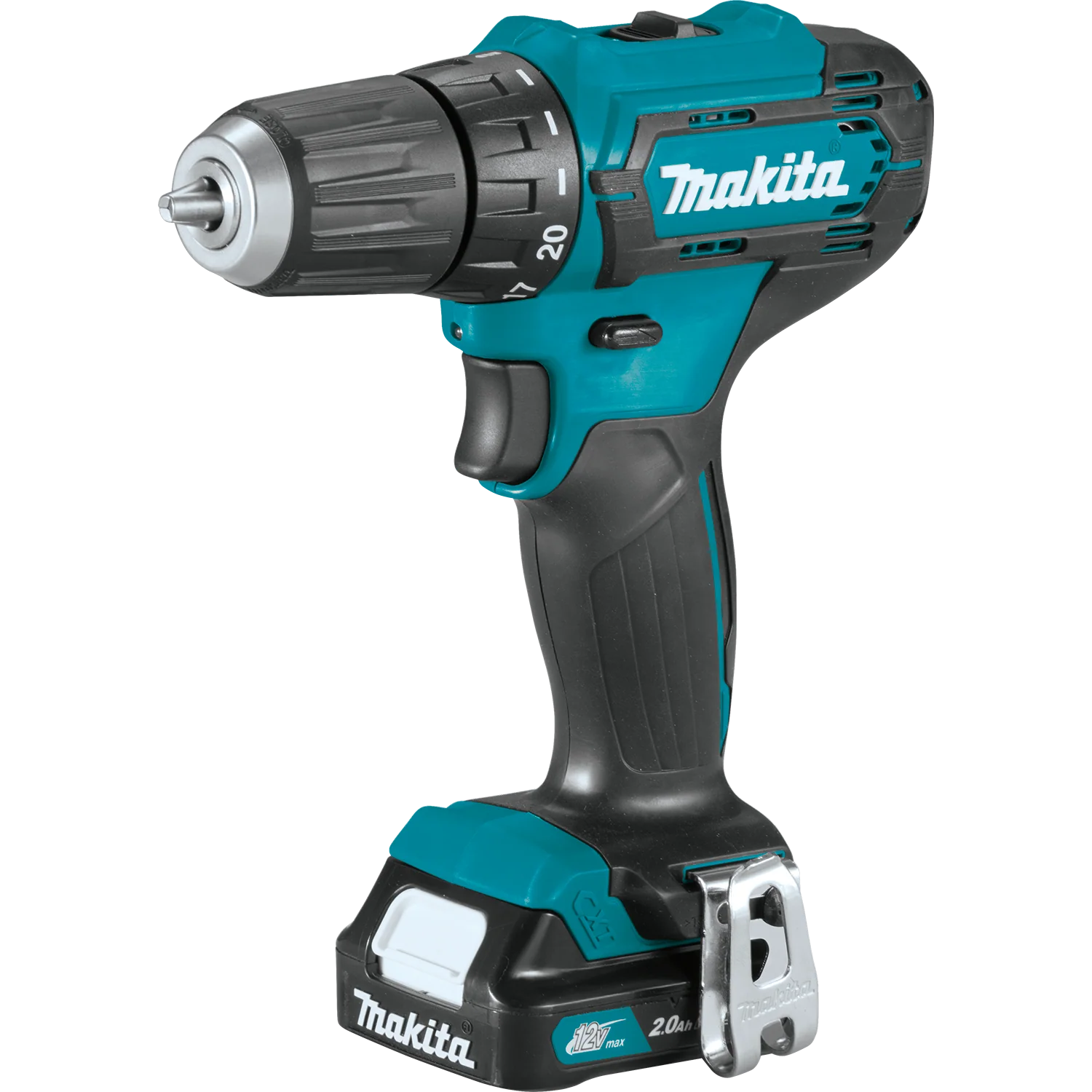 Makita 12V max CXT Lithium‑Ion Cordless  3/8 Inch Driver‑Drill Kit 2.0Ah Factory Serviced - Image 4