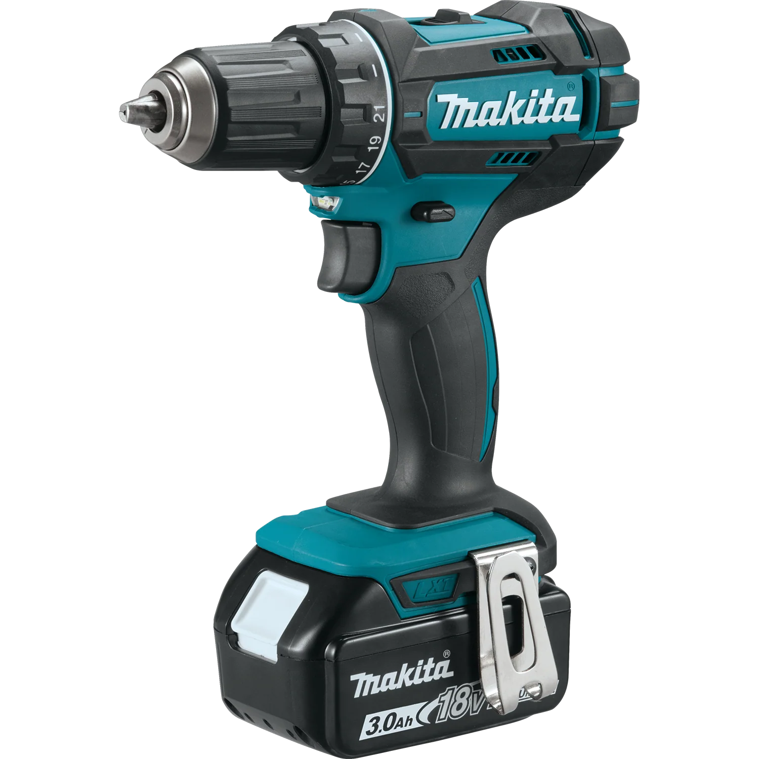 Makita 18 Volt LXT Lithium Ion Cordless 1/2 Inch Driver Drill Factory Serviced  Tool Only - Image 3