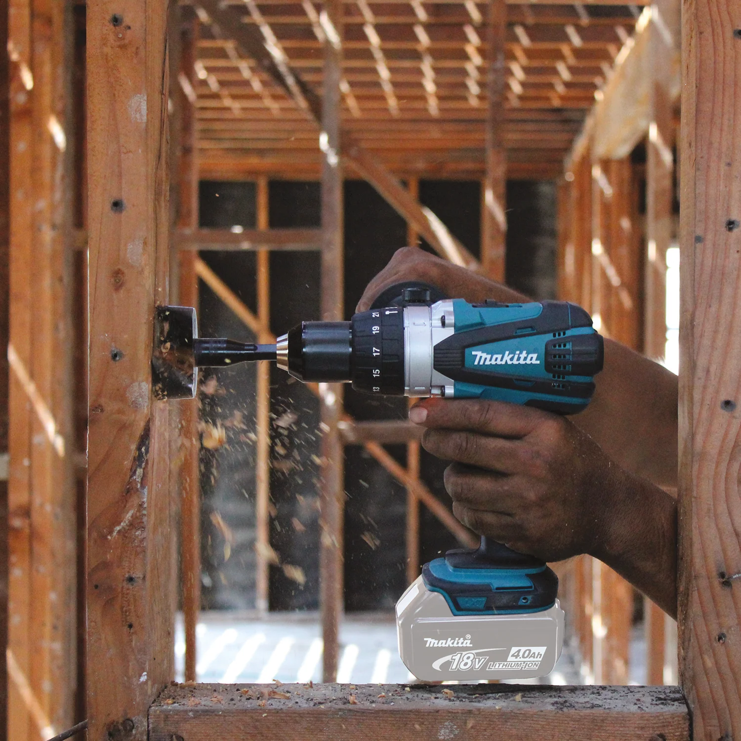 Makita 18 Volt LXT Lithium Ion Cordless 1/2 Inch Hammer Driver Drill Factory Serviced Tool Only - Image 4