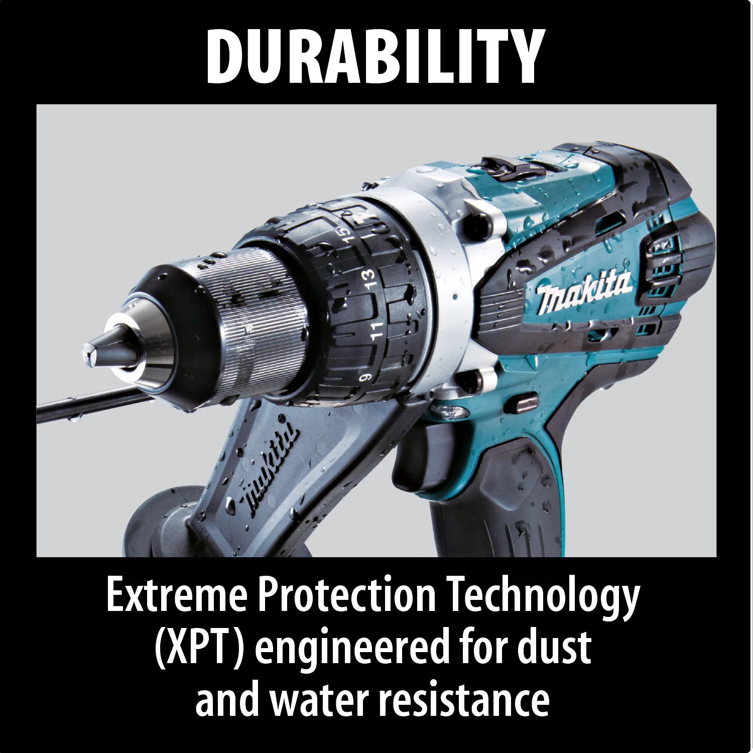 Makita 18 Volt LXT Lithium Ion Cordless 1/2 Inch Hammer Driver Drill Factory Serviced Tool Only - Image 8