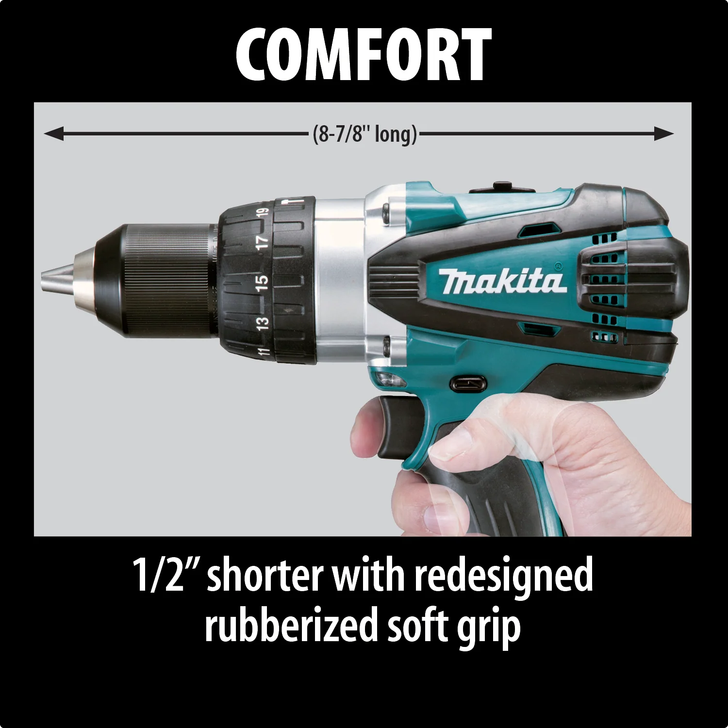 Makita 18 Volt LXT Lithium Ion Cordless 1/2 Inch Hammer Driver Drill Factory Serviced Tool Only - Image 9