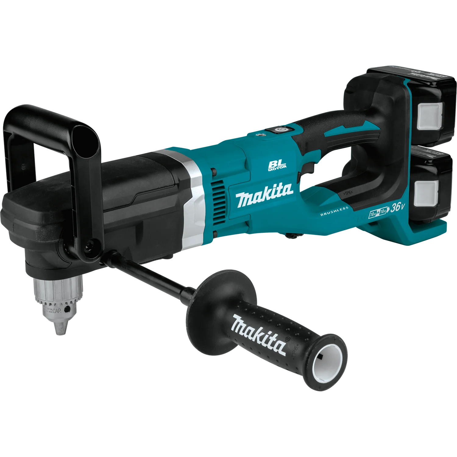 Makita 36 Volt LXT 18 Volt X 2 Right Angle Grinder Drill Kit Factory Serviced - Image 2