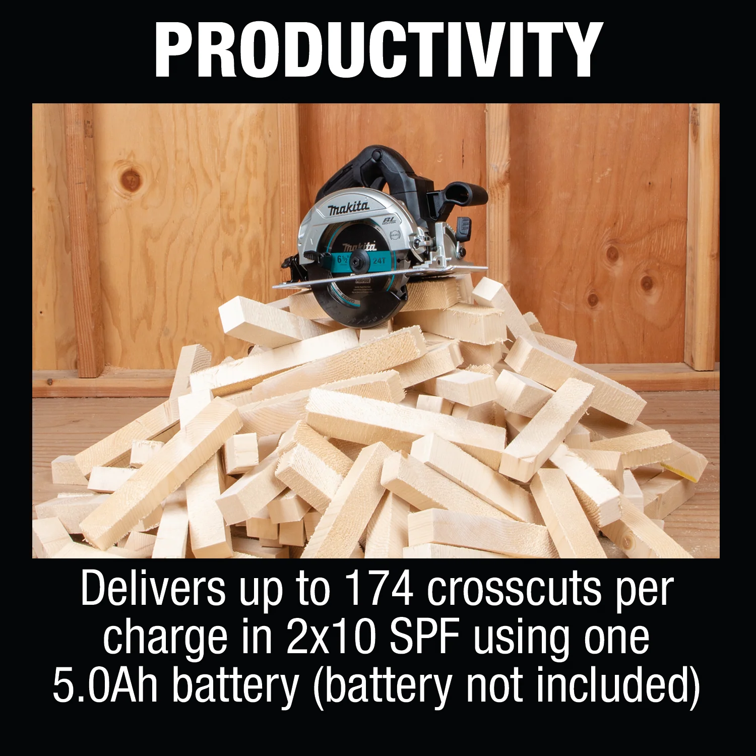 Makita Circular Saw 6 1/2 Inch 18 Volt Tool Only Factory Serviced - Image 15