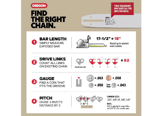 Oregon N51 Chainsaw Chain for 12 in. Bar, Fits Husqvarna Models - Image 6