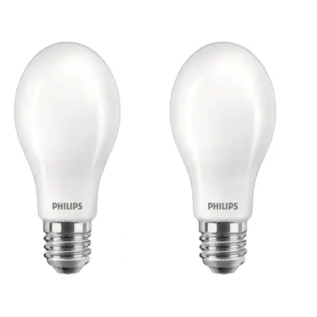Philips 60 Watt Equivalent A19 Energy Saving LED Light Bulb in Soft White with Warm Glow Dimming Effect 2700K 2 Pack Damaged Box - Image 2