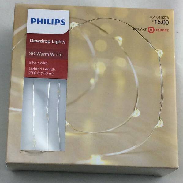 Philips 90ct Warm White Dewdrop LED Lights Damaged Box - Image 2