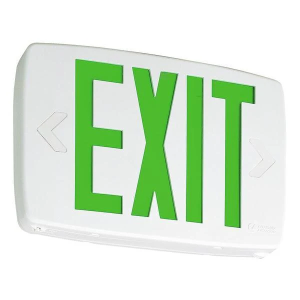 Quantum Thermoplastic LED Emergency Exit Sign Damaged Box