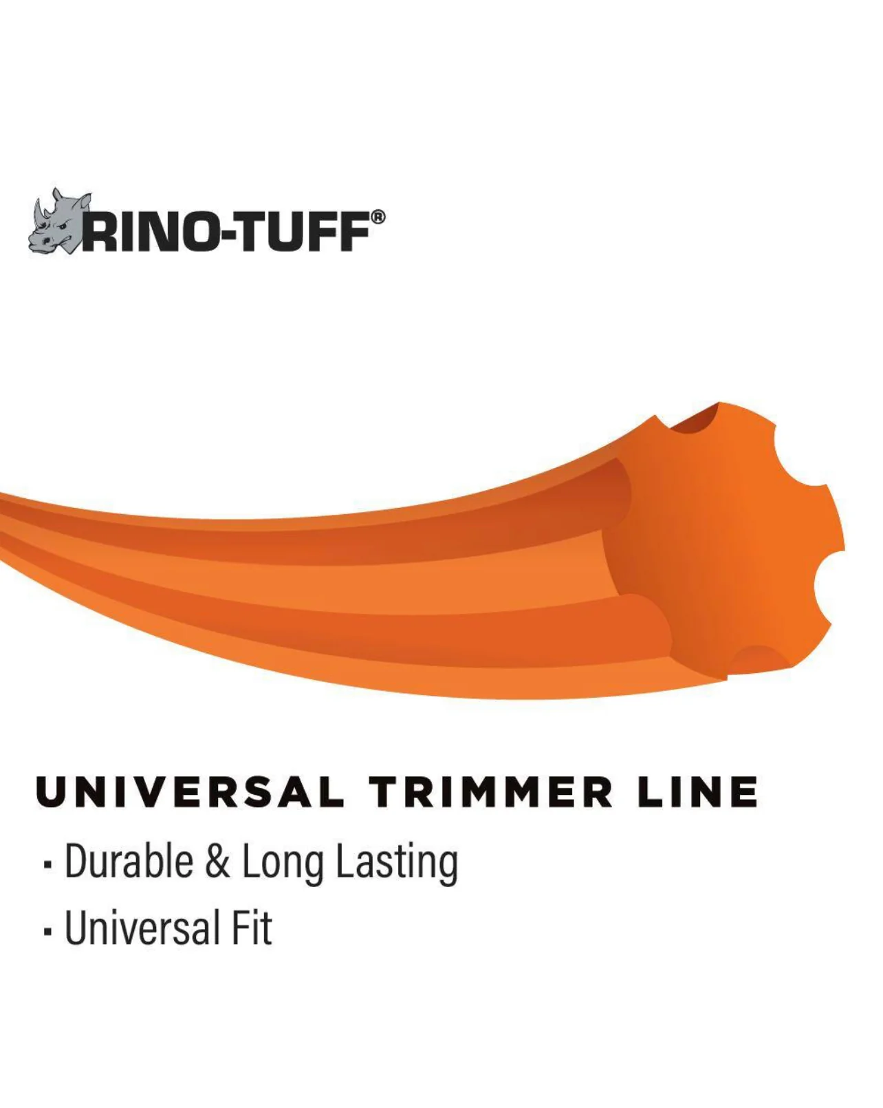 Rhino Tuff Universal Fit .095 in. x 125 ft. Gear Replacement Line for Gas and Select Cordless String Grass Trimmer Part/Lawn Edger New - Image 4
