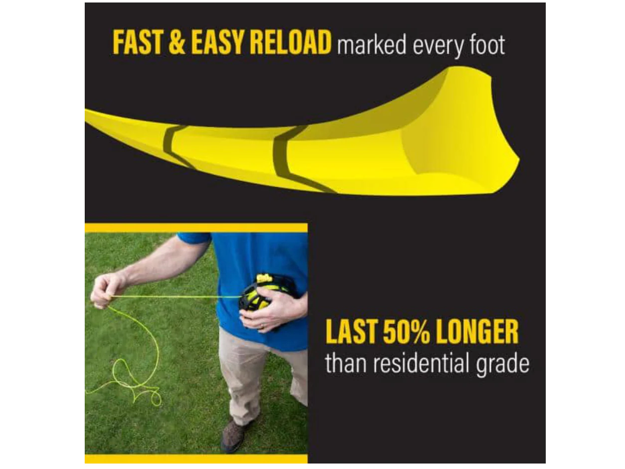 Rino-Tuff Universal Fit .095 in. x 125 ft. Pro Marked Replacement Line for Gas and Select Cordless String Grass Trimmer/Lawn Edger - Image 4