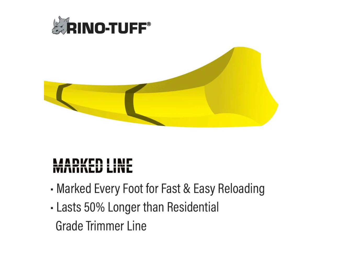Rino-Tuff Universal Fit .095 in. x 125 ft. Pro Marked Replacement Line for Gas and Select Cordless String Grass Trimmer/Lawn Edger - Image 7