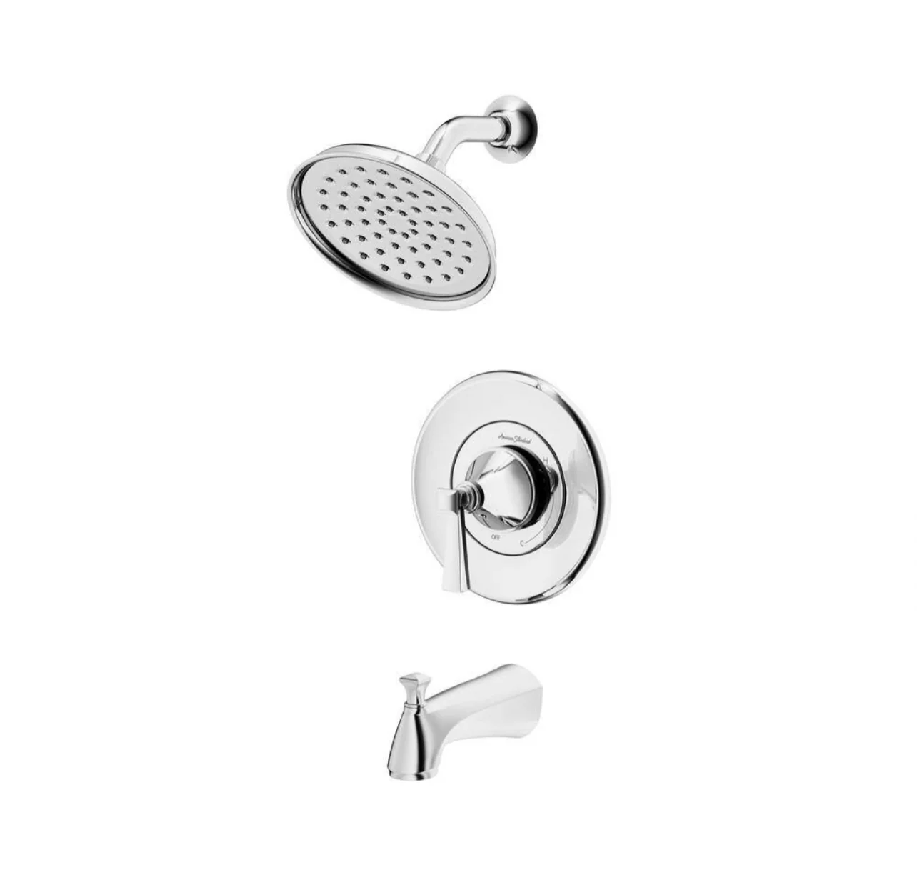 American Standard Rumson Single Handle 1 Spray Tub and Shower Faucet with 1.8 GPM in Polished Chrome Valve Included Damaged Box - Image 7