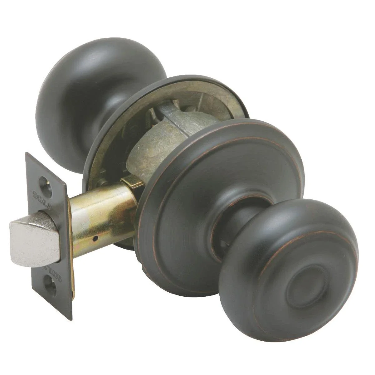 Schlage Georgian Aged Bronze Hall & Closet Door Knob Damaged Box - Image 2