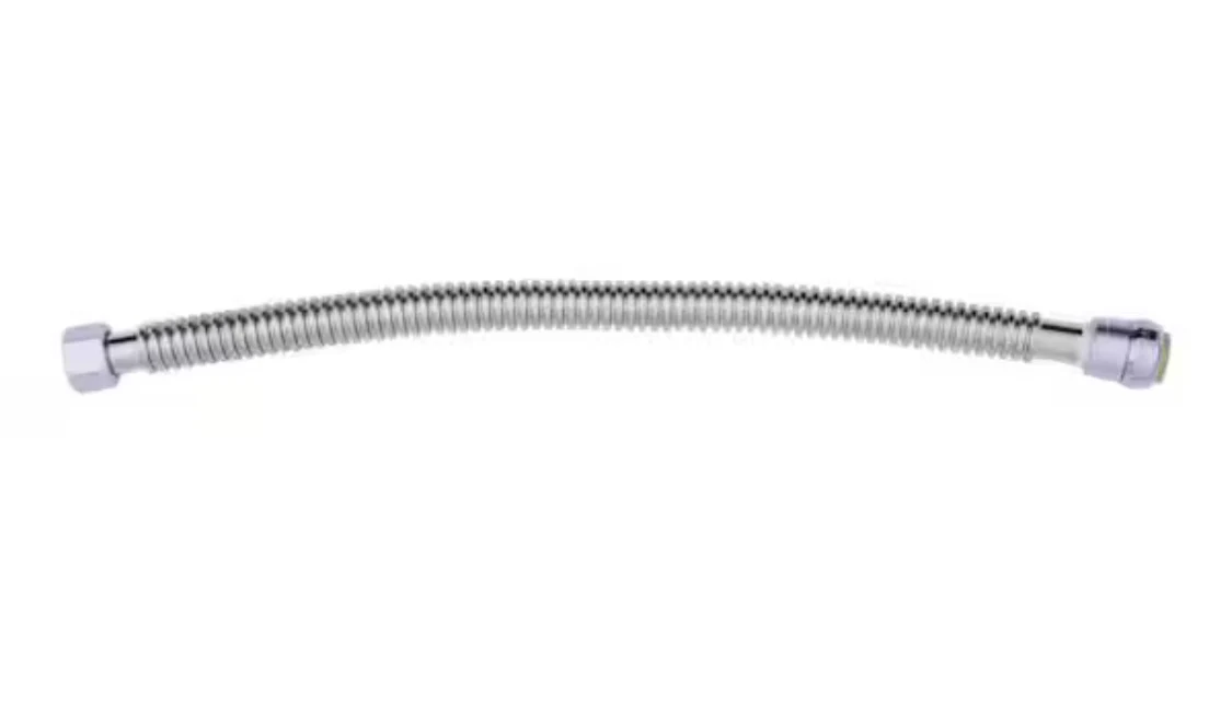 SharkBite 1 in. Push-to-Connect x 1 in. FIP x 24 in. Corrugated Stainless Steel Water Softener Connector - Image 3