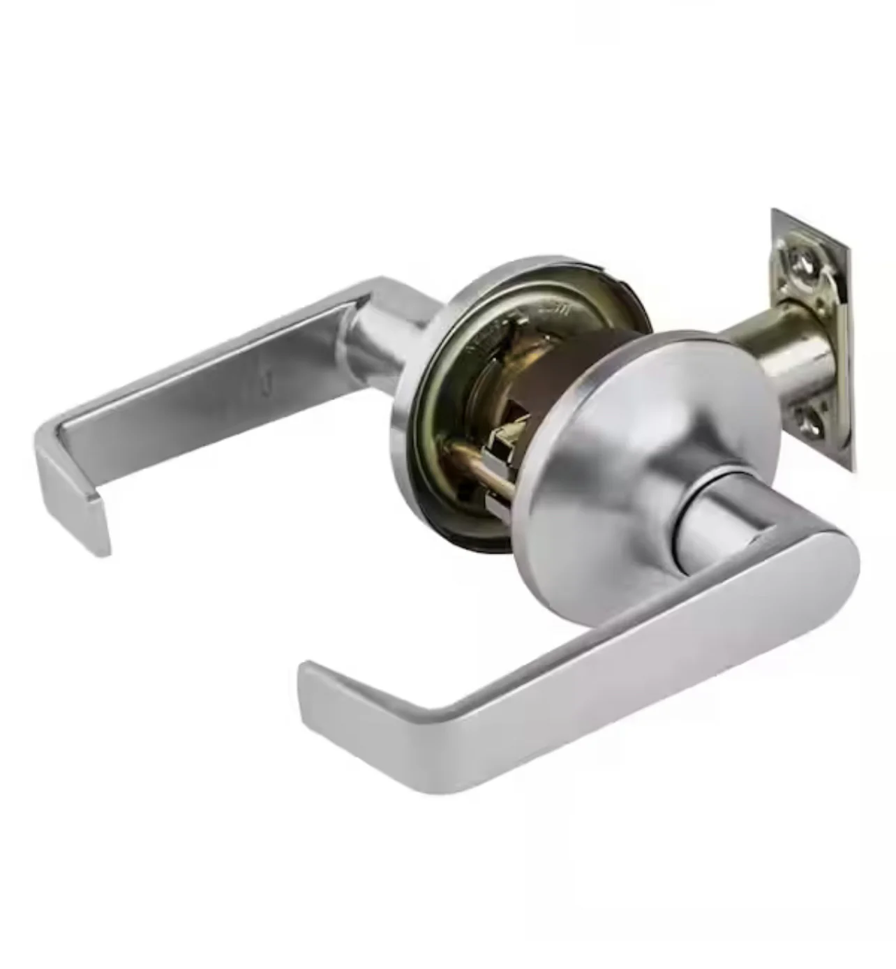 Universal Hardware Light Duty Commercial Passage (hall/closet) Lever ADA UL 3-Hr Fire ANSI Grade 2, Satin Chrome Finish Damaged Box - Image 4