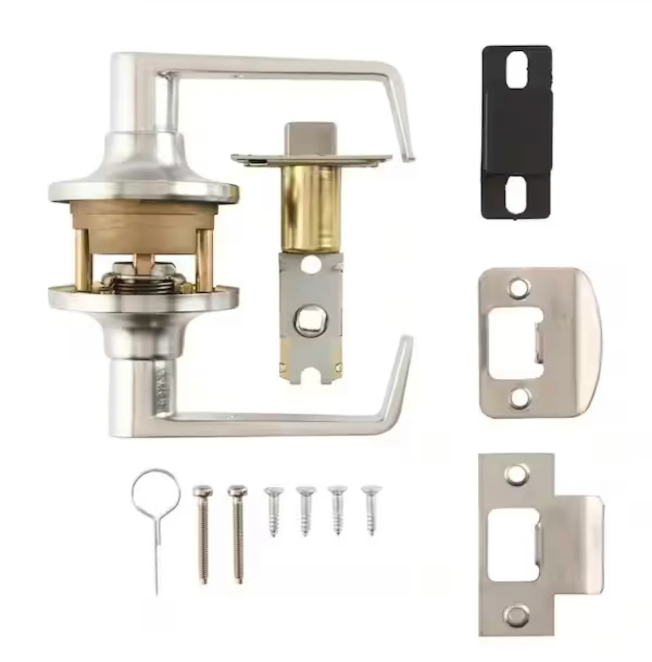 Universal Hardware Light Duty Commercial Passage (hall/closet) Lever ADA UL 3-Hr Fire ANSI Grade 2, Satin Chrome Finish Damaged Box - Image 7