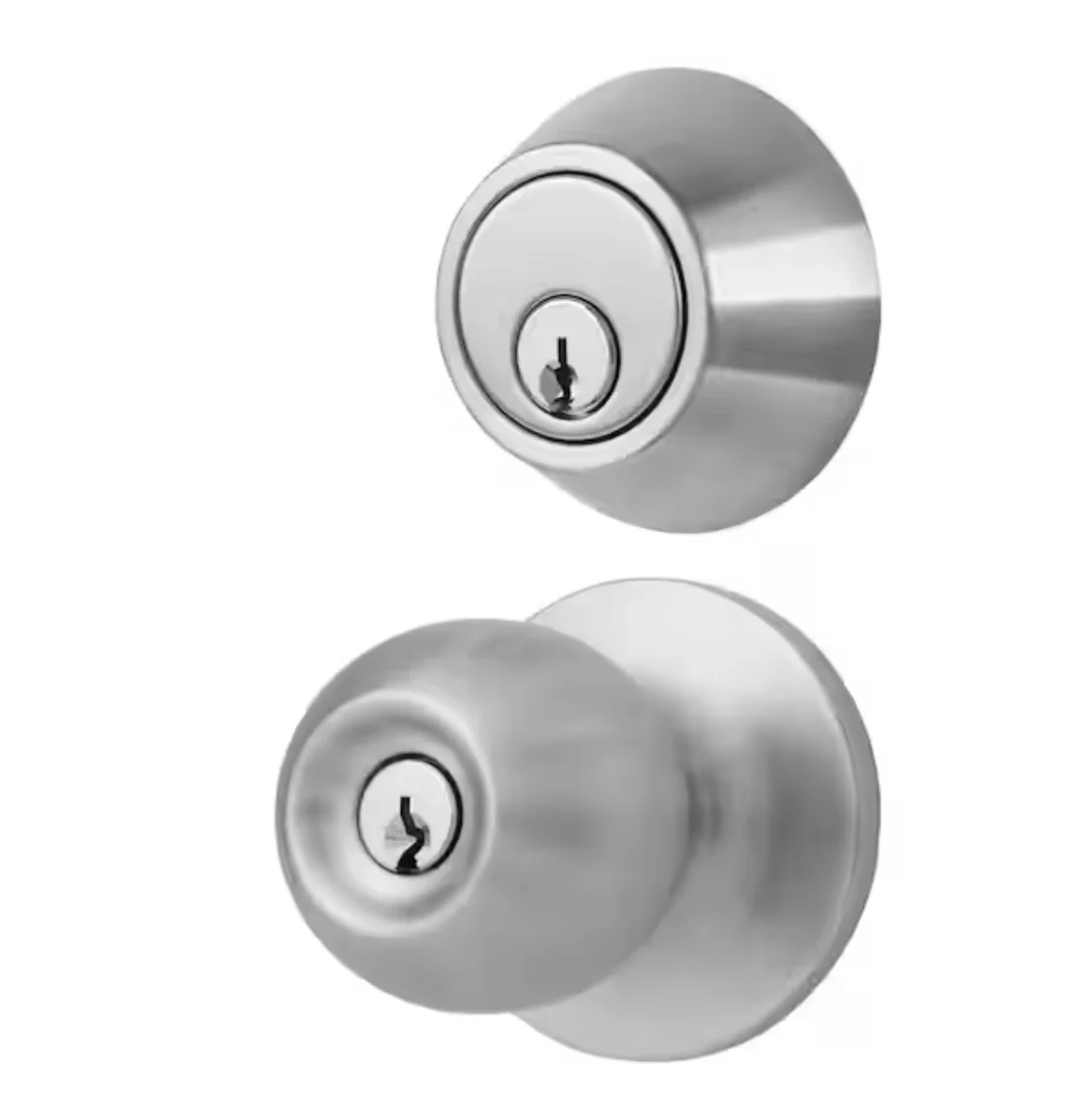 Universal Hardware Universal Hardware Light Duty Commercial ANSI Grade 2 Entry Knob and Deadbolt UL 3-Hr Fire, Keyed Alike Satin Chrome - Image 7