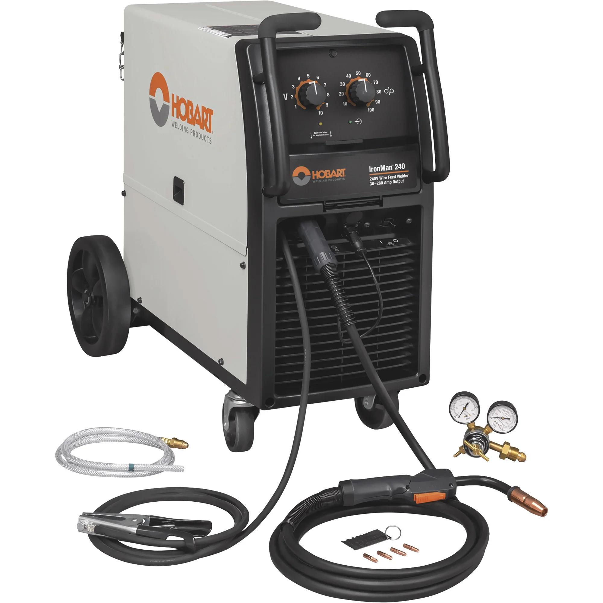 Hobart IronMan Flux Core 240 MIG Welder with Cart