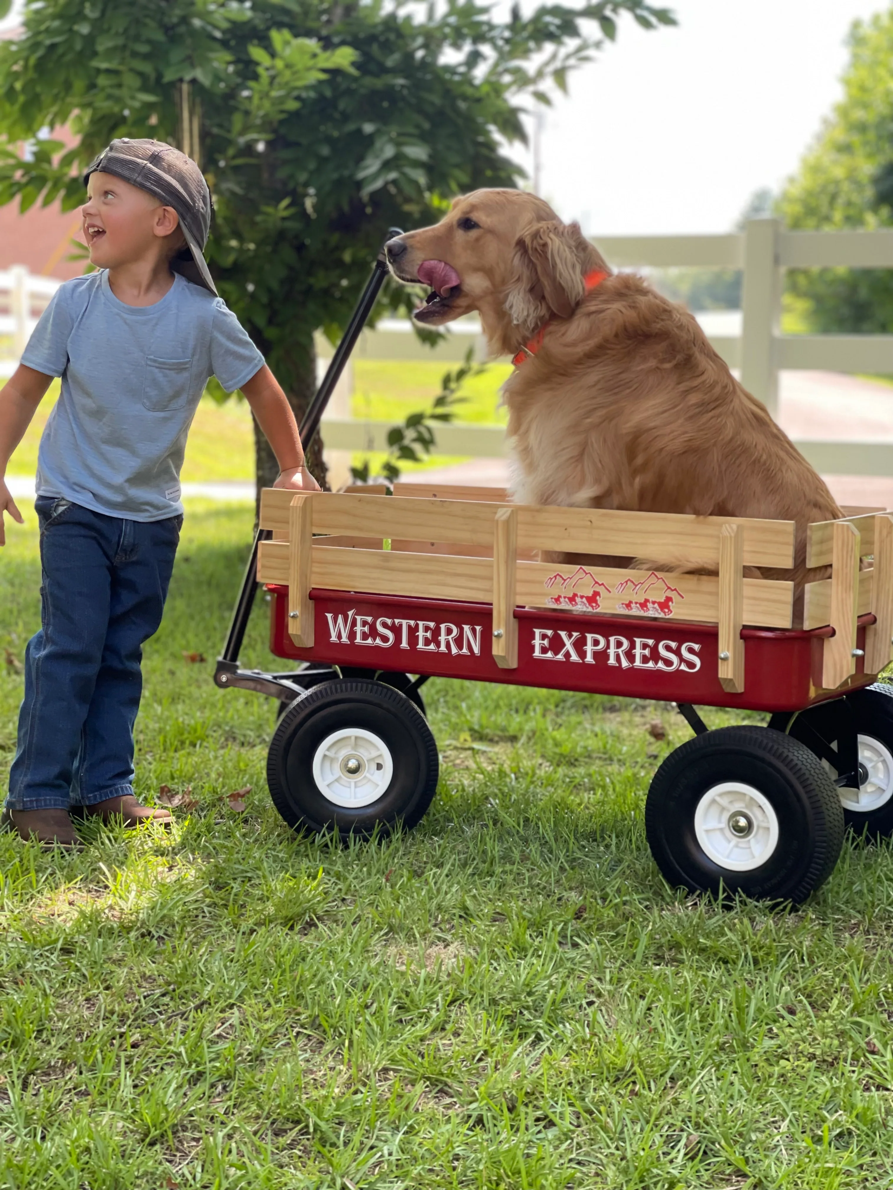 Western Express All Terrain Red Wagon - Image 3
