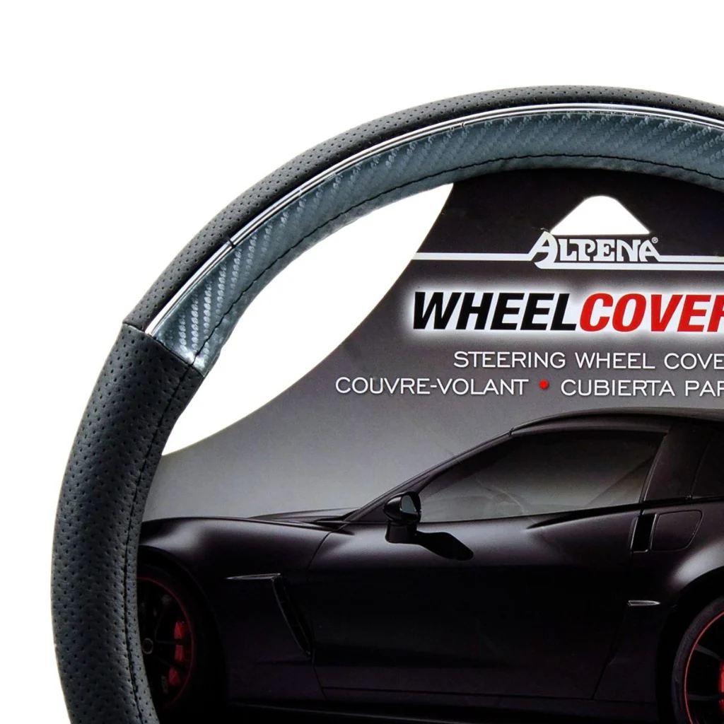 Wheel Coverz Black and Silver Steering Wheel Cover - Image 2