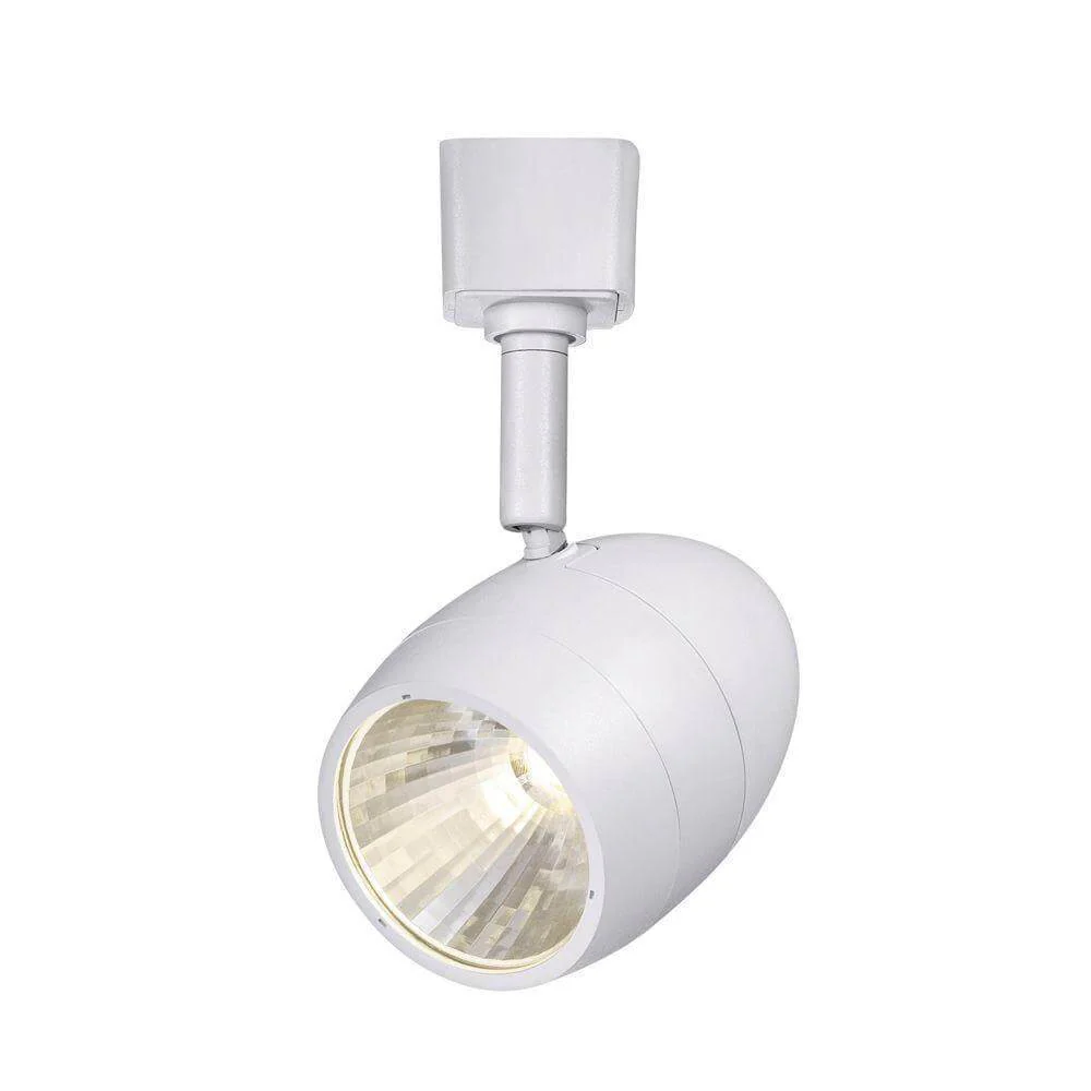 White dimmable LED track lighting head damaged box