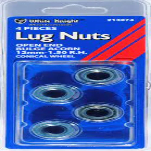 White Knight 12mm x 1.50 Open End Bulge Acorn Lug Nut - Image 2