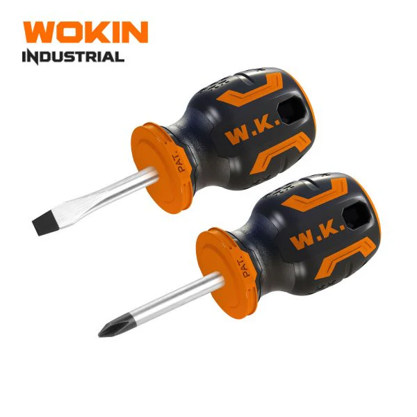 Wokin 2 Piece Stubby Screwdriver Set