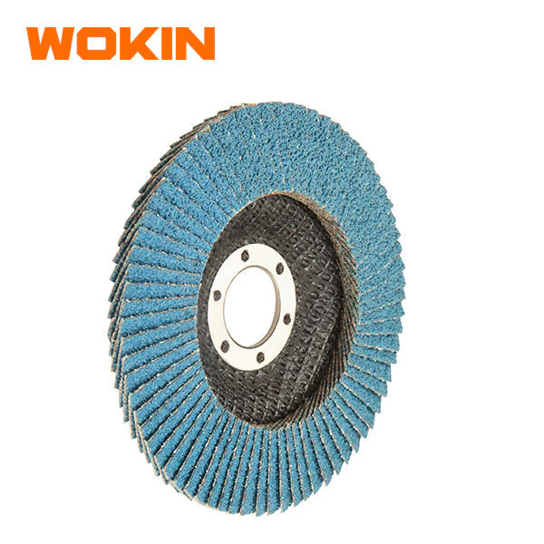 Wokin 4.5" Zirconia Oxide 60 Grit Flap Disc Fiber Backing - Image 2