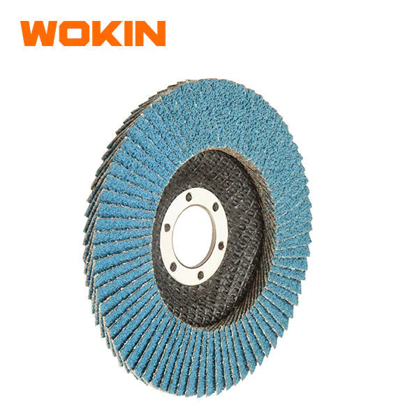 Wokin 4.5" Zirconia Oxide 80 Grit Flap Disc Fiber Backing - Image 2