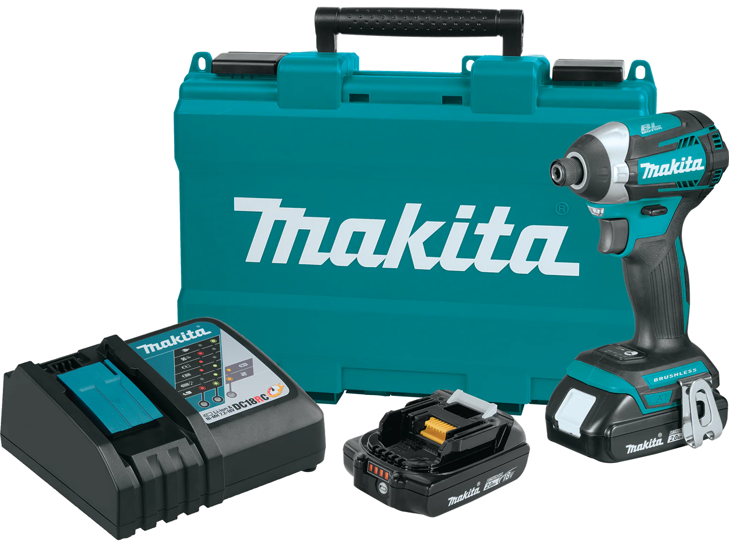 Makita 18V LXT® Lithium‑Ion Compact Brushless Cordless Driver Kit Factory Serviced
